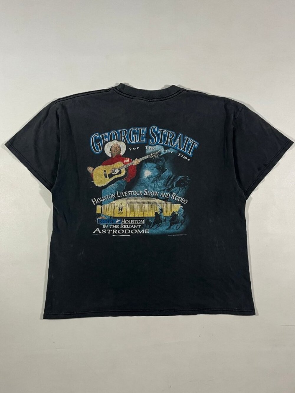 Vintage George Strait For The Last Time Houston Rodeo Astrodome Tour Tee